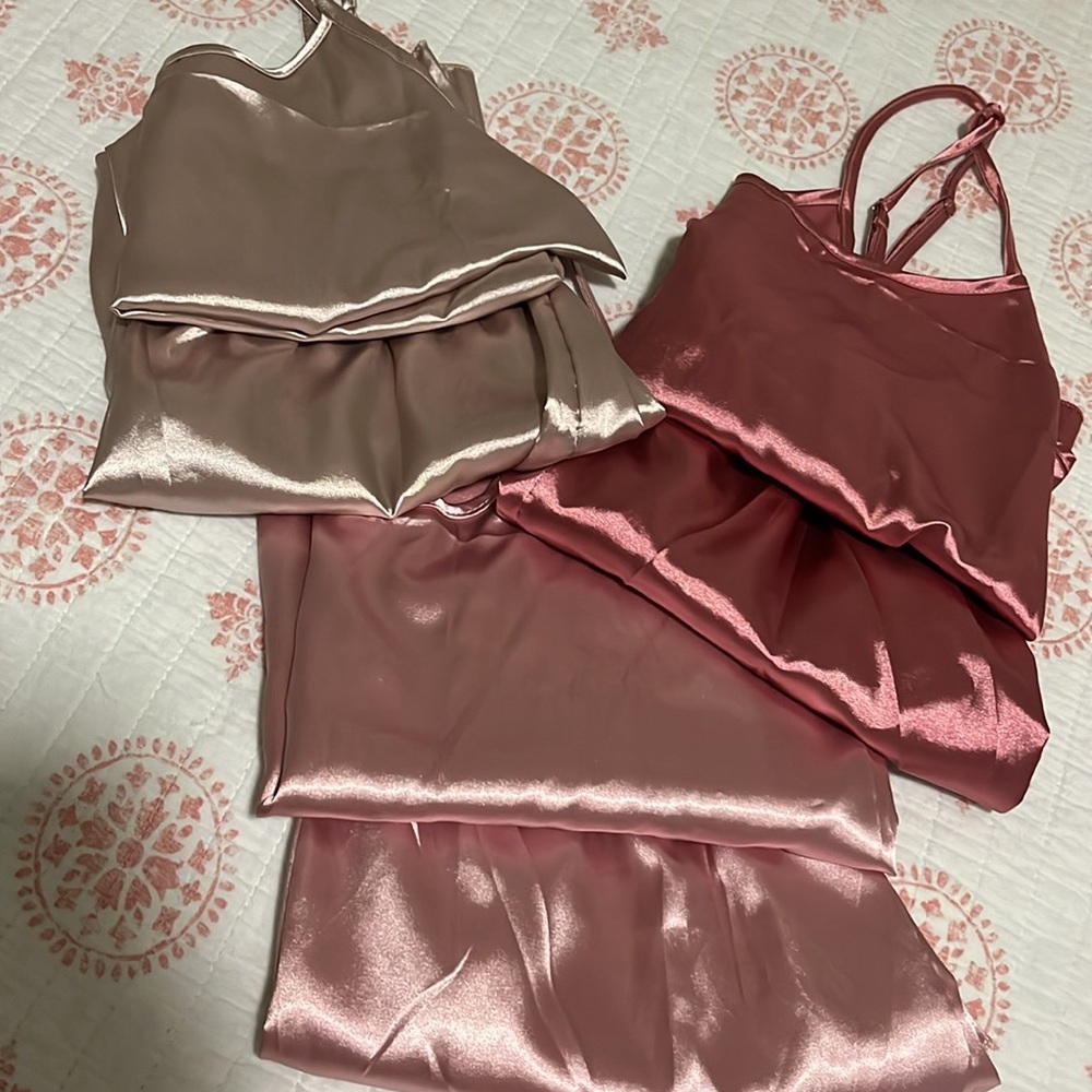 Faux Satin Pj Set Bundle (3)